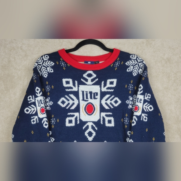 Miller Light Ugly Christmas Sweater Size Small - Picture 4 of 16